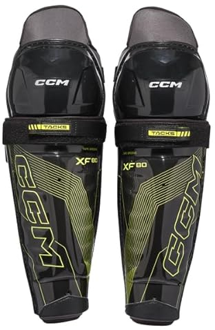 CCM Tacks XF80 - Rodilleras para hockey (14 pulgadas)