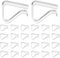 Ymapinc 24 Stück Transparent Tischdeckenklammern,Kunststoff Tischklammern Outdoor Tischklammern Klammern Set Tischdeckenklammer Tischdecke Clips Tischdeckenhalter für Biertisch Picknick Party(3-5cm)