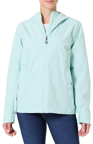 Schöffel Damen Jacket Style Bohorok WMS, wasserdichte, atmungsaktive Outdoor Jacke, elegante Funktionsjacke mit Kapuze und Stufensaum
