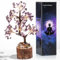 AWARDSEN Amethyst Kristallbaum, Violett Edelsteinkristall Deko Bonsai Baum, Lebensbaum, Geldbaum Schreibtisch Deko, Spirituell Esoterik Feng Shui Deko, Spirituelle Geschenke für Frauen