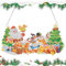 JSRQT Diamant Peinture Pendentif Ornements de Noël, 5D DIY Mosaïque Peinture Pendentif Applique pour Adulte Enfant, Diamond Art Painting Pendentif Décoration en Strass Cristal pour Porte Fenêtre Mur