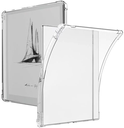 KUSINHOKA Hülle für Boox Tablet Go 10.3 Zoll, Ultradünn Stoßfest Silikon [Airbag-Schutz] Schutzhülle, Anti-Kratzen Weich TPU Shock-Absorption Schutzhülle Klar Case Cover für Onyx Boox Go