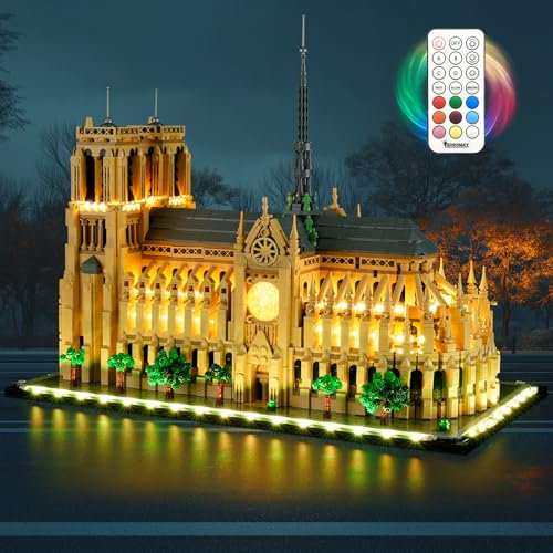 BRIKSMAX 2.0 Led Licht für Lego Notre-Dame de Paris – Innovative LED-Beleuchtung Compatible mit Lego Architecture 21061 – Ohne Lego Set