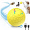 TBLMPNE Hundespielzeug Interaktives Hundeball, Intelligenter Automatischer Rollball für Haustiere, Interaktiver Spielball für Hunde, Hundeball Elektrisch Katzenspielzeug Rollender Ball (Gelb)
