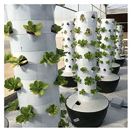 Hydroponik-Anbausystem-Kit, Garden Hydroponic Growing System Vertical Tower Automatisieren Aeroponik Mini Indoor Outdoor Home Grow Herb Ohne LED-Licht für pflanzengesteuerte Pflege und Bewässerung
