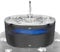 Tyonto Fontaine à Eau Chat en Lnox avec LED 3,2 L/108,2oz Distributeur Silencieux Fontaine Alimentation USB Charbon Actif,Filtration Plusieurs Étapes (Fontaine, Black)