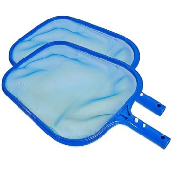 Nephelolux Pool Keshcer Netz, 2 Pack Whirlpools Feinmaschig Rake Netz für die Reinigung der Oberfläche von Schwimmbad, oberirdische schnelle Reinigung von Schutt und Laub