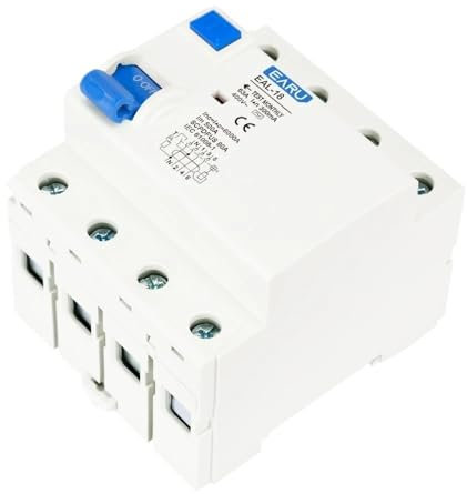 Disjoncteur,Disjoncteur Différentiel Disjoncteur différentiel différentiel 2P 4P 10/30/100/300 mA Type AC RCCB RCD ELCB Disjoncteur différentiel électromagnétique Interrupteur de sécurité(300mA,4P 25A