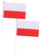 Hemobllo Drapeau à Main 50 Pièces Décoration de Fête Événements en Plastique Polyester Solide Drapeaux de Pays et Portables