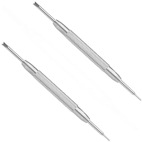 GSKQCRPR Professional Watch Repair Tool Kit - 2-Pack Stainless Steel Double-Ended Spring Bar Tool for Watch Band Replacement, Link Removal & Watch Sizing