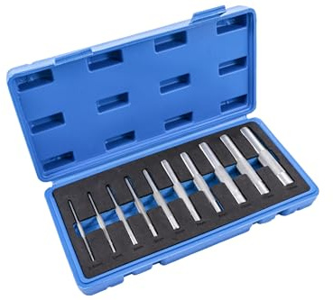 Condor Werkzeug 8580 | Locheisen-Satz | 10-tlg. | 2,5-12 mm | Lochstanzen Set | Stanzeisen Satz
