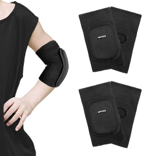 Kinder Ellenbogen-Ärmel Verdicken Schwamm Ellenbogen Polsterung Dehnbar Baumwolle Ellbogenschoner für Sport Tanz Volleyball Basketball Radfahren Ellenbogenbandage