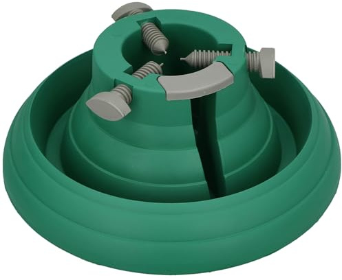 KOTARBAU® Weihnachtsbaumständer mit Wassertank - Christbaumständer - für Baumhöhe bis 2,5 m - Tannenbaumständer - Kunststoff - Rund - Grün