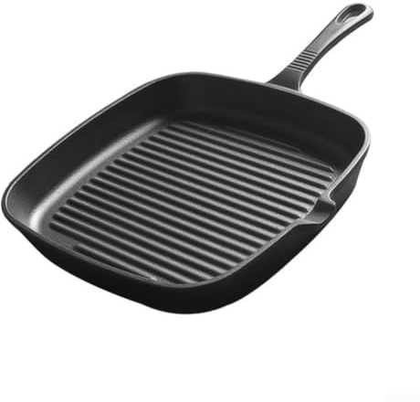 HomeVortex Heavy Duty Cast Iron Skillet 36x14cm Sturdy