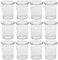 12er Pack Weck Gläser Vorspeisen Dessert Glas mit Deckel 160ml Höhe 8,5cm Einmachglas Einkochglas