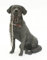 Hundefigur für Dekoration Schwarzer Labrador, sitzend, Sammelfigur aus der Walkies-Serie von Leonardo