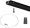 Pack 10 Meter Bildschiene Top Rail Farbe Schwarz - Bildschienendecke zum Aufhängen von Rahmen und Gemälden