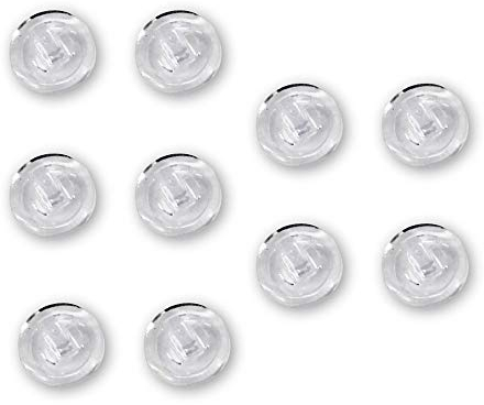 SPORTS WORLD VISION Premium Grade Rund geformt Eindrücken Silikon Nasenpads | 9 mm / 0.35 |5 Paare| Nasenpads für Brillengestelle & Brillen, Sonnenbrillen, Lesebrillen