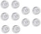 SPORTS WORLD VISION Premium Grade Rund geformt Eindrücken Silikon Nasenpads | 9 mm / 0.35 |5 Paare| Nasenpads für Brillengestelle & Brillen, Sonnenbrillen, Lesebrillen