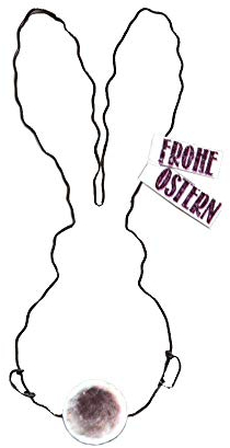 Frühlingsdrahtornament Frohe Ostern