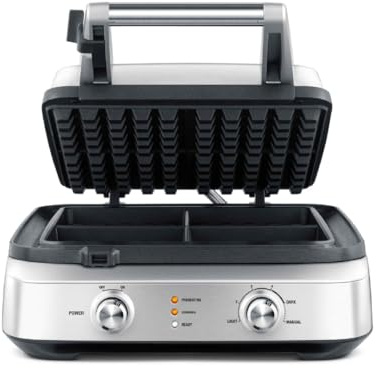 Breville BWM604BSS Smart Waffle Maker, 4 Slice, Brushed Stainless Steel