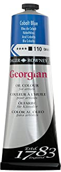 Daler-Rowney Georgian Oil Paint, Aluminium Tube, 7.61oz - 225 ml, Cobalt Blue
