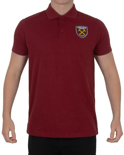 West Ham United FC Mens Polo Shirt Crest Official Football Gift