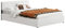 Juskys Polsterbett Marbella 140x200 cm mit Bettkasten & Lattenrost - Kopfteil höhenverstellbar mit Ziersteppung - Kunstleder & Holz - Bett Jugendbett weiß
