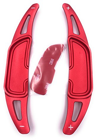 H-Customs Schaltwippen Verlängerung Shift Paddle kompatibel mit AMG 2014-2020 Eloxiert Rot