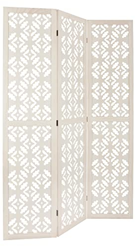 Atmosphera - Paravent Nomade - weiß H 170 cm - Weiß