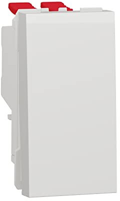 Schneider Electric NU310518 New Unica, Interruptor 1 Módulo, Cruzamiento, Prod. Sostenible Green Premium, Instalación Fácil - Polar