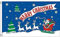 AZ FLAG - Drapeau Joyeux Noel Bleu - 90x60 cm - Drapeau Merry Christmas 100% Polyester Avec Oeillets Métalliques Intégrés - Pavillon 50 g