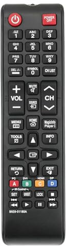 BN59-01180A TM1240A Replacement Remote Control Compatible with Samsung LED Smart HDTV High Brightness Display TV and Signage ED65E ED75E ML32E ML55E OH46D OH55D OM24E OM46D OM55D OM75D QM105D QM85D