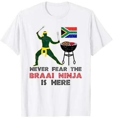 Braai Ninja Funny BBQ Springböcke aus Südafrika T-Shirt