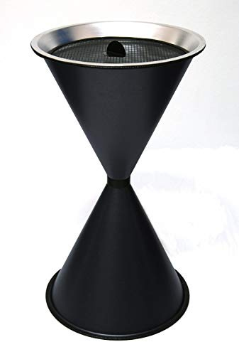 Standaschenbecher Diabola 71x40 cm + 25 kg Quarzsand anthrazit Marke Szagato Made in Germany