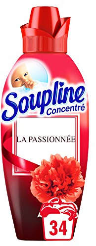 SOUPLINE - Adoucissant Concentré Parfum Suprême La Passionnée - Assouplissant pour Linge - Fraîcheur Longue Durée - Pour des Textiles Incroyablement Doux - Facilite le Repassage - Bidon 800 ml