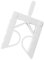 Cale Fourchette, 33mm x 40mm x 4mm, Blanc, Lot de 1000