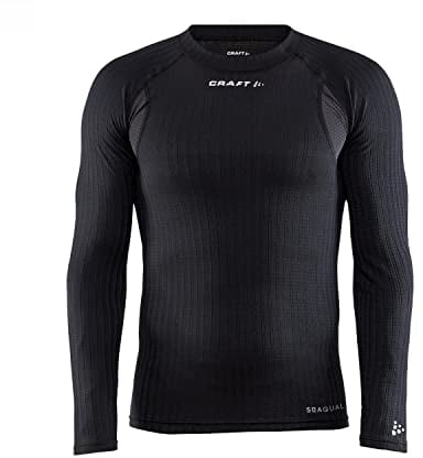 Craft Active Extreme X CN LS Baselayer Herren, XL, Schwarz, Activewear für Herren Langarm, Waffelstrick-Design, Temperaturmanagement, für kalte Temperaturen, recyceltes Polyester