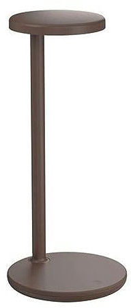 Flos LED Tischlampe Oblique Braun by Vincent Van Duysen, 8W, Innenbereich, 15,5x 35cm, 09.8300.DW