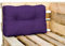 Royal Schneider Palettenkissen Set Palettensofa Palettenpolster Sitzkissen Rückenkissen 120x80cm, 1x Rückenkissen (60 x 40 x10 cm), 500-28 Lila