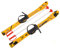molti KINDERSKI SKI für Kinder mit BINDUNG mit Stöcken 5 Farben 90 cm (Gelb)