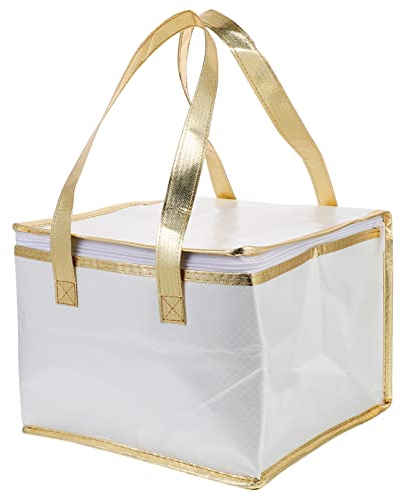 NUOBESTY Kühltasche Thermotasche Isoliertasche Torten Transport Picknicktasche Lunchtasche Mittagessen Tasche Kühlkorb für Kuchen Salat Fleisch Getränke Picknick Grillen Einkauf Strand Party