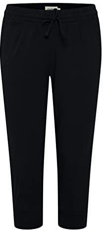 OXMO OXOdda Damen Hose Freizeithose Pants Baumwollmischung Regular Fit, Farbe: Black (200451), Größe: S
