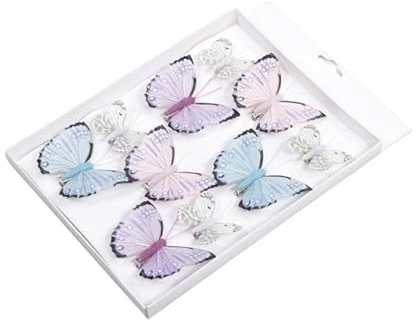 10 Stk Feder Schmetterlinge rosa türkis weiss Hochzeitsdeko Vintage Federschmetterlinge mit Clip Klammer Deko Geburtstag Taufe Festtafel Einladungen Hochzeit Schmetterling Mitbringsel Frühlingsdeko