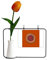 Künstliche Blumenvase, Motiv: Chess Chinese Compete Cannon Text Tulpe