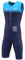 FDX Herren Fahrrad-Skinsuit - 3D Gepolstert, atmungsaktiv, schnell trocknend, Triathlon-Anzug - Kurzarm Einteiler Body für Fahrradtraining, Rennrad Top, Radfahrer Kleidung (Duo Blue-L)