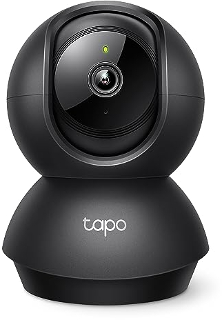TP-Link Tapo 2K Pan/Tilt Indoor Security Camera per Baby Monitor, Pet Camera | Motion Detection & Tracking | 2-Way Audio | Cloud & SD Card Storage | Works w/Alexa & Google Home | Black | Tapo C211
