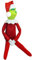 Christmas Green Monster Doll,Elf Plush Toys Elf on The Shelf Doll Children's Cartoon Plush Toy Boys and Girls, Christmas Decorations Red (RED)