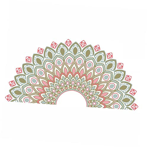 Gadpiparty Abnehmbarer Mandala-wandaufkleber Tapete Kleben Kopfteil-aufkleber Mandala-wandtattoo Mandala-wanddekoration Stich Aufkleber Dampfreiniger Wandtattoo Dekoration Pvc Böhmen Bogen