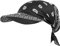 Damen Bandana mit Schirm Haarband Sommer Sonnenhut Kopftuch Visor Strand Cap Bandana Sonnenschutz Mütze Schwarz Einheitsgröße